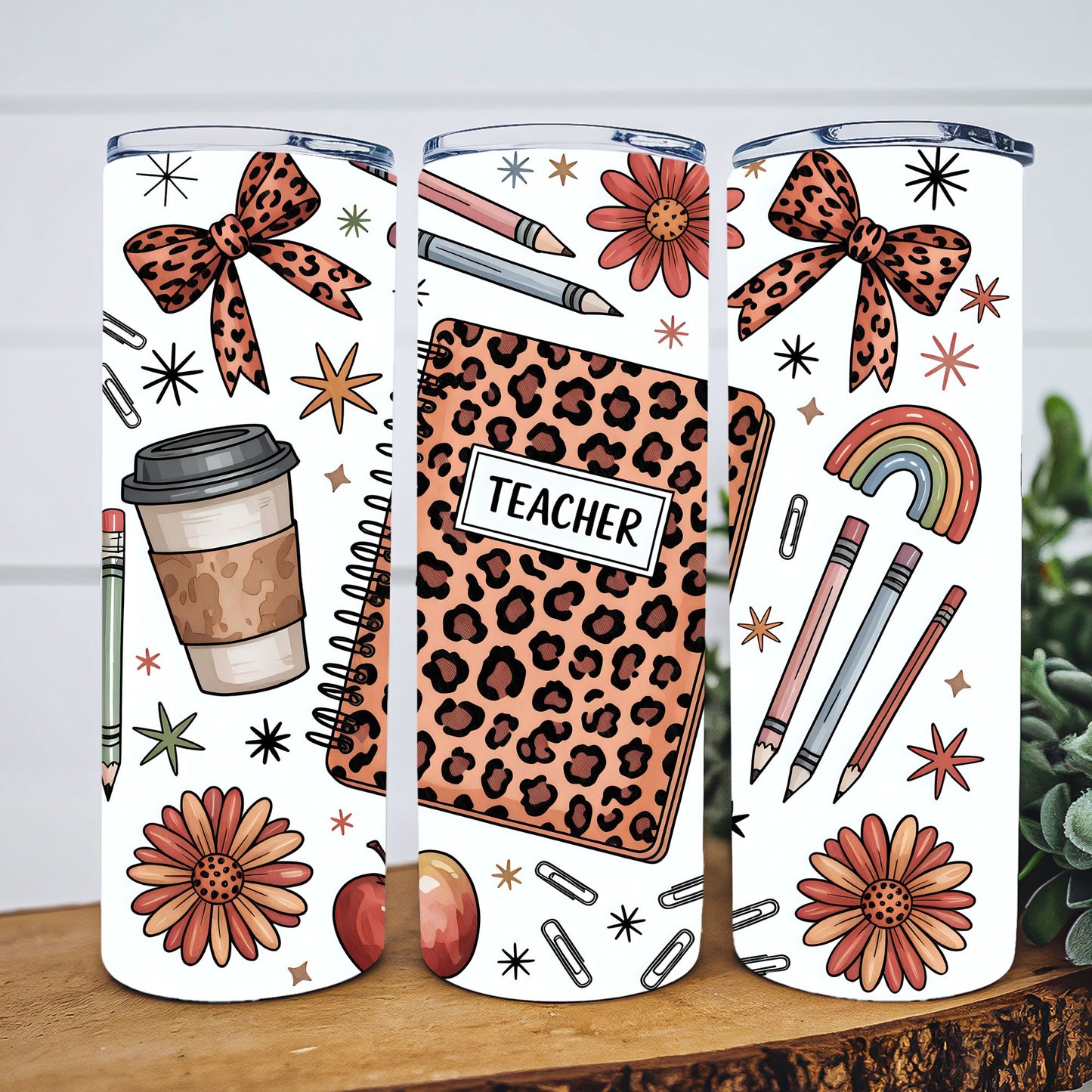 Teacher Leopard 20 oz Tumbler